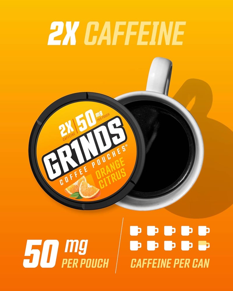GRINDS Coffee Pouches Ultimate Energy 5 Pack - Image 3